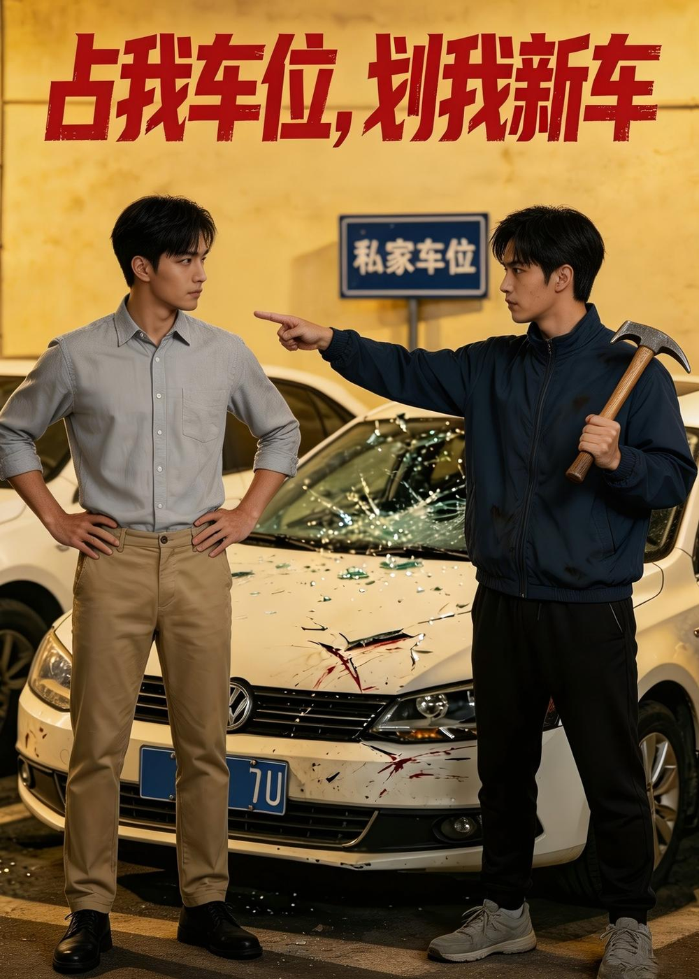 占我车位,划我新车